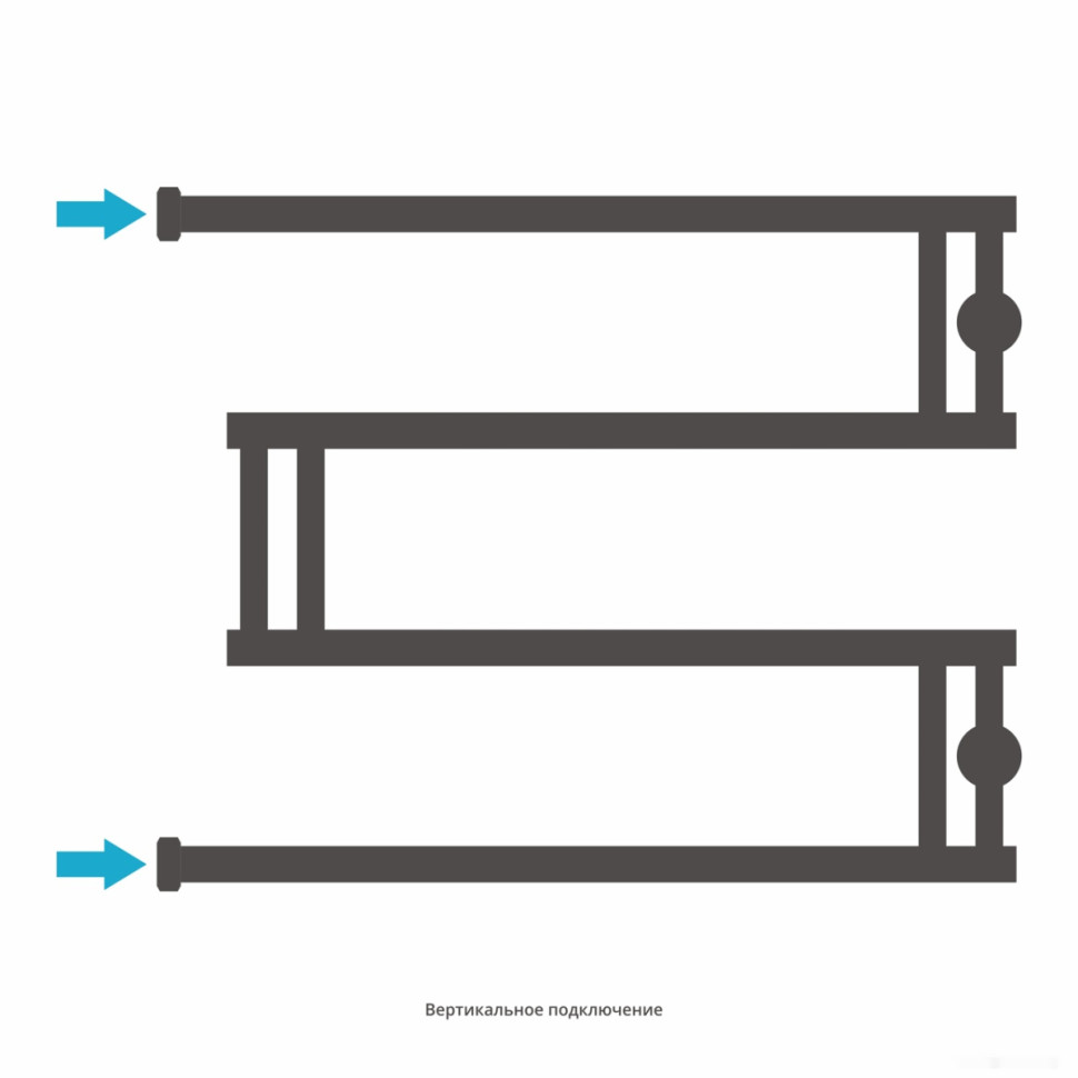 Полотенцесушитель Сунержа High-Tech model "M+" 500х650 30-4050-5065