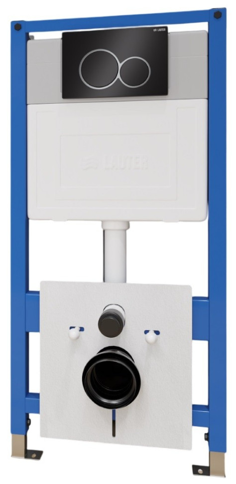 Система инсталляции Lauter 21901001 с кнопкой 219704E (черный)