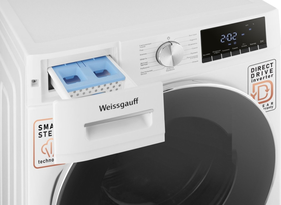 Стиральная машина Weissgauff WMD 58411 Direct Drive Steam Стиральная машина Weissgauff WMD 58411 Direct Drive Steam
