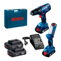 Дрель-шуруповерт Bosch GSR 180-LI Plus GLI 18V-300 Professional 06019F8103 (с 2-мя АКБ)