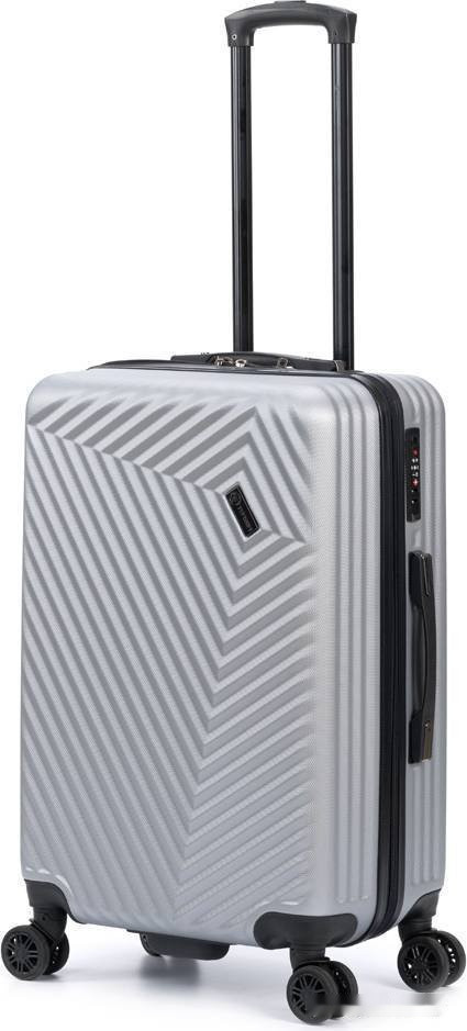 Чемодан-спиннер Torber T1919M 67 см (серебристый) Чемодан-спиннер Torber T1919M 67 см (серебристый)