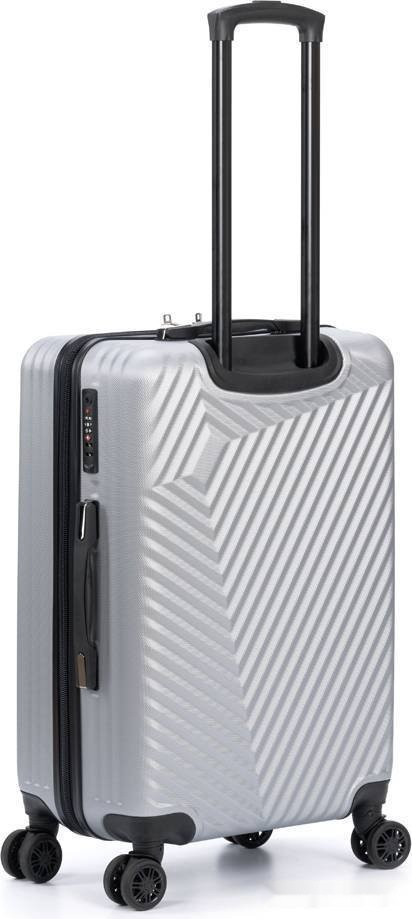 Чемодан-спиннер Torber T1919M 67 см (серебристый) Чемодан-спиннер Torber T1919M 67 см (серебристый)