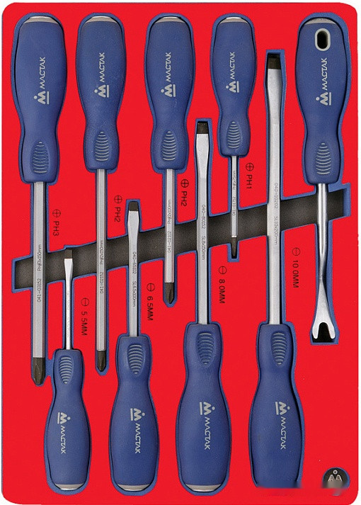 Набор отверток Мастак 5-4009D (9 предметов)