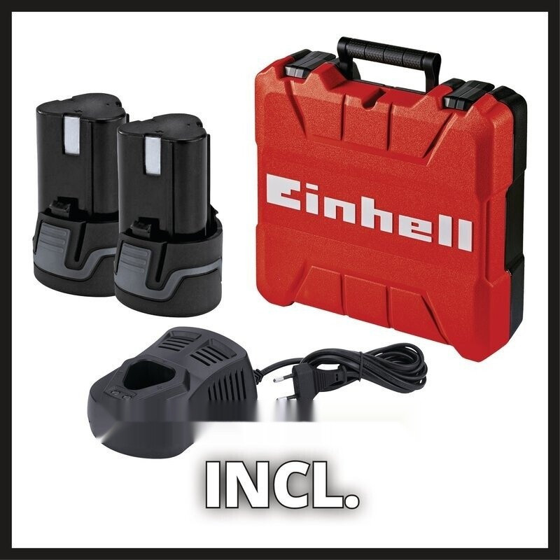 Дрель-шуруповерт Einhell TE-CD 12 Li 4513619 (с 2-мя АКБ, кейс) Дрель-шуруповерт Einhell TE-CD 12 Li 4513619 (с 2-мя АКБ, кейс)