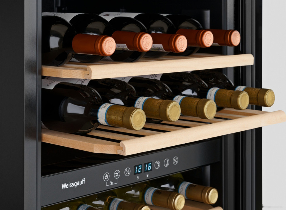 Винный шкаф Weissgauff WWC-77 DB DualZone Винный шкаф Weissgauff WWC-77 DB DualZone