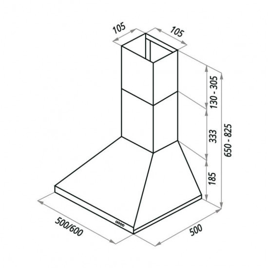 Вытяжка Ciarko Delta 60 BR Вытяжка Ciarko Delta 60 BR