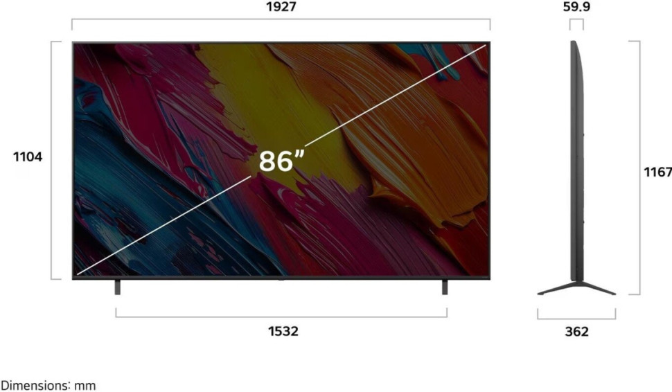 Телевизор LG QNED AI QNED70 86QNED70A6A Телевизор LG QNED AI QNED70 86QNED70A6A