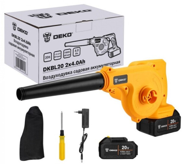 Ручная воздуходувка Deko DKBL20 SET 063-4313 (с 2-мя АКБ) Ручная воздуходувка Deko DKBL20 SET 063-4313 (с 2-мя АКБ)