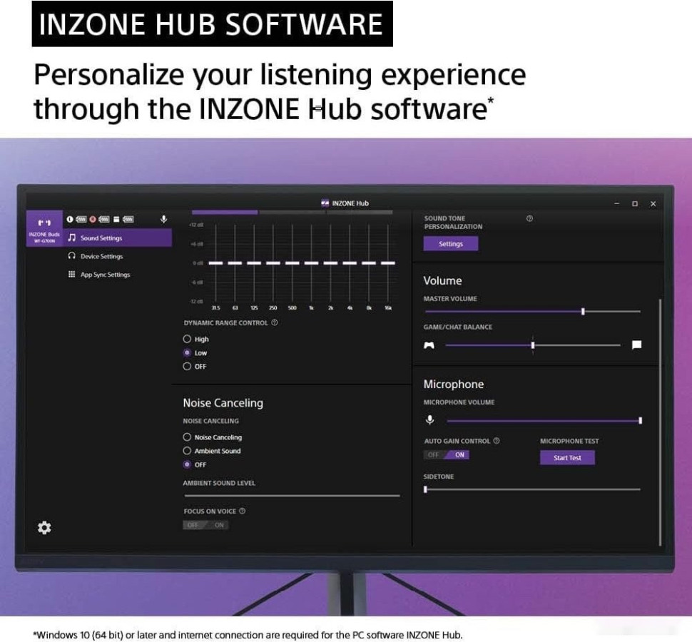 Наушники Sony Inzone Buds (белый) Наушники Sony Inzone Buds (белый)
