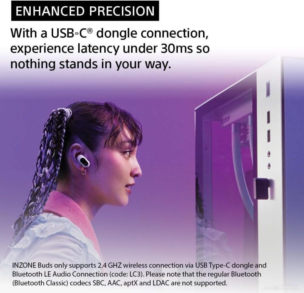 Наушники Sony Inzone Buds (белый) Наушники Sony Inzone Buds (белый)