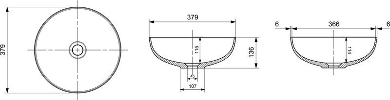 Умывальник Bocchi 1494-001-0125 (белый) Умывальник Bocchi 1494-001-0125 (белый)