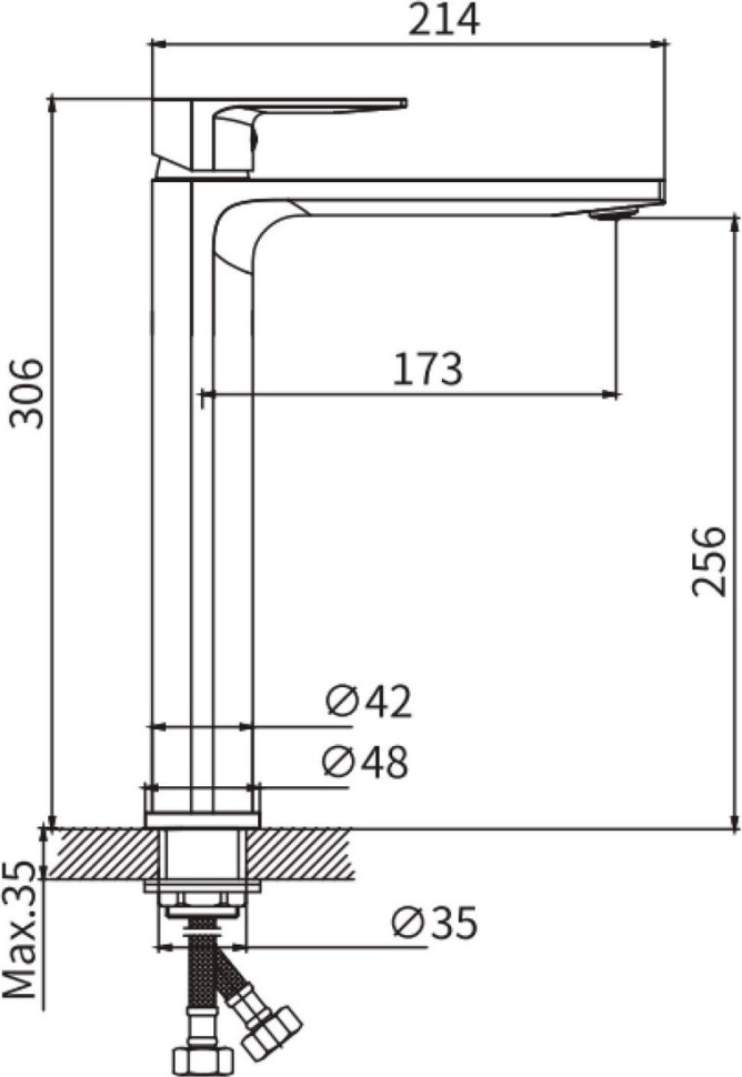 Умывальник Lauter 21499-31 + Reef 21CK8678C