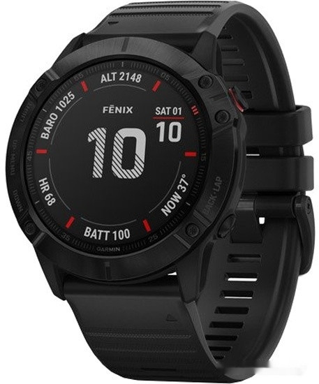 Умные часы Garmin Fenix 6X Pro (серый DLC/черный)