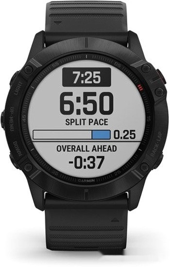 Умные часы Garmin Fenix 6X Pro (серый DLC/черный)