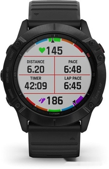 Умные часы Garmin Fenix 6X Pro (серый DLC/черный)