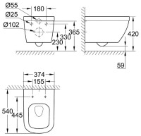 Унитаз Grohe Euro Ceramic 39328000