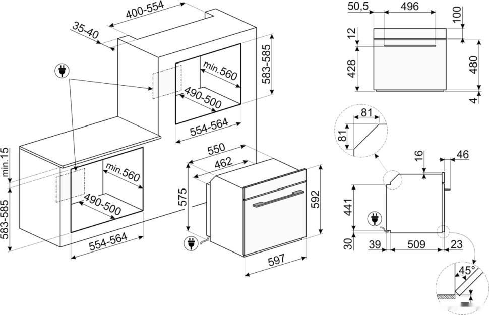 Духовой шкаф Smeg SO6102M2S