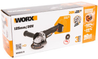 Угловая шлифмашина Worx WX812.9 (без АКБ)