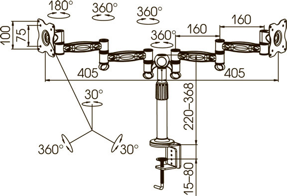 Кронштейн Kromax OFFICE-3 Кронштейн Kromax OFFICE-3