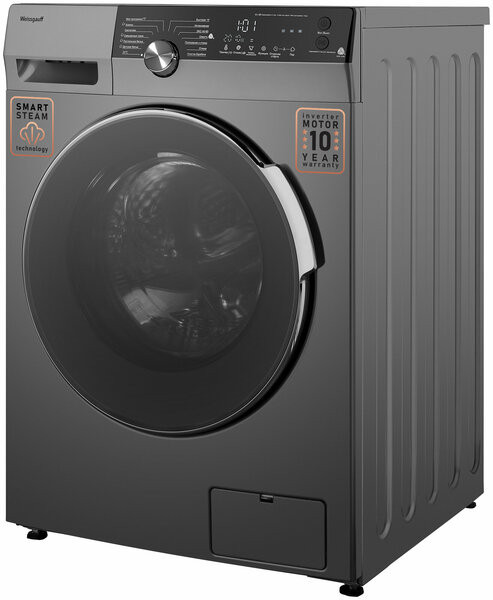 Стиральная машина Weissgauff WM 59412 DC Inverter Steam Silver Стиральная машина Weissgauff WM 59412 DC Inverter Steam Silver