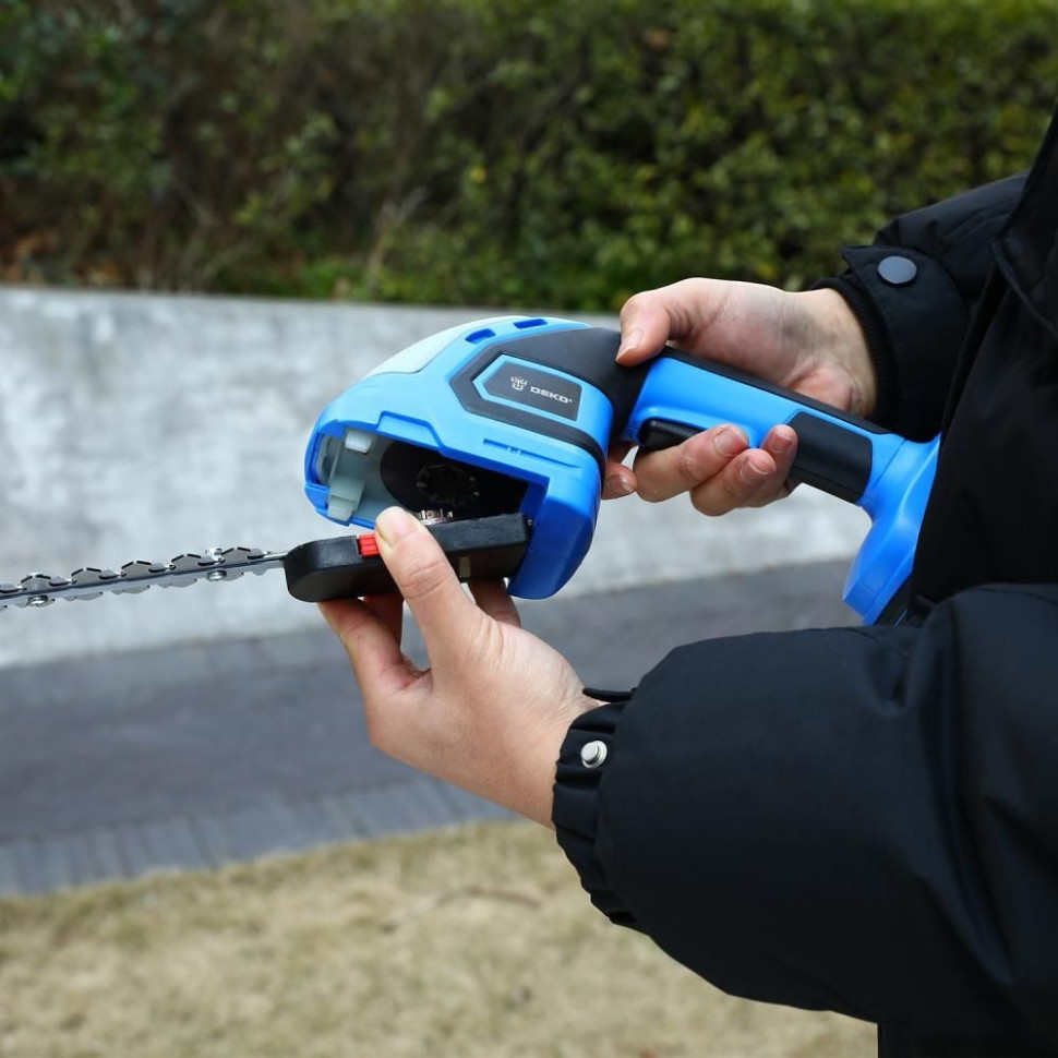 Кусторез + ножницы Deko DKGS20 063-4474 (с АКБ)