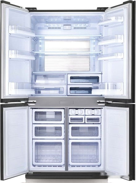 Четырёхдверный холодильник Sharp SJGX98PBK Четырёхдверный холодильник Sharp SJGX98PBK