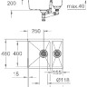 Кухонная мойка Grohe K500 60-C 55.5/46 1.5 31648AP0 (черный гранит)