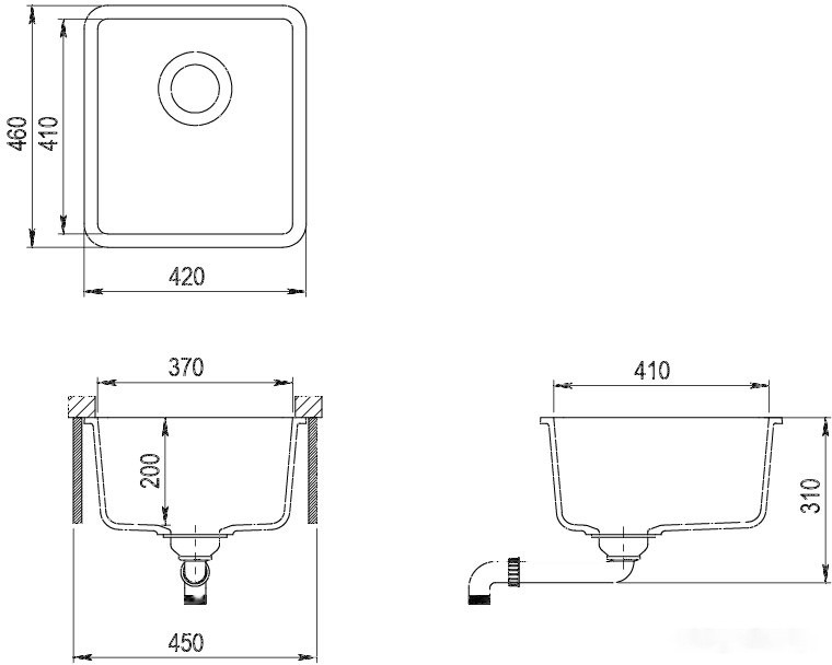 Кухонная мойка AquaSanita Arca SQA 101 111 W silica