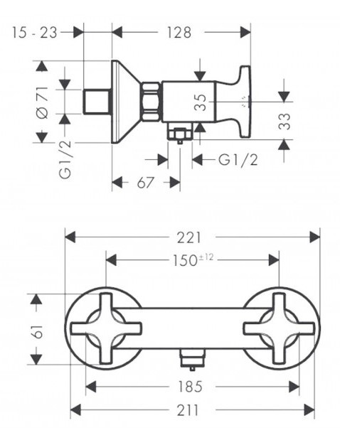 Смеситель Hansgrohe Logis Classic 71260000