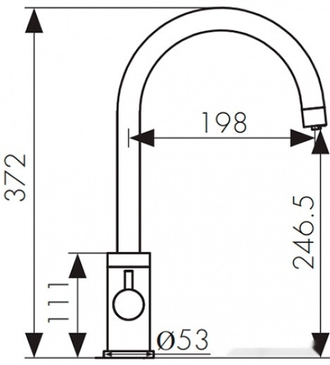 Смеситель Kaiser Merkur 26744-5 (серебристый)