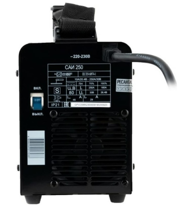 Инвертор сварочный Ресанта САИ-250 в кейсе (65/23) Инвертор сварочный Ресанта САИ-250 в кейсе (65/23)