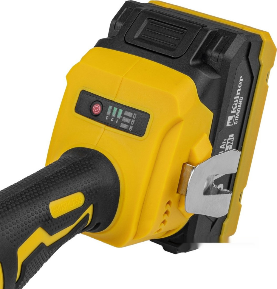 Угловая шлифмашина Kolner KAG 18BL-125-1K (с 1-им АКБ) Угловая шлифмашина Kolner KAG 18BL-125-1K (с 1-им АКБ)