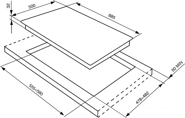 Варочная панель Smeg SR775AO Варочная панель Smeg SR775AO