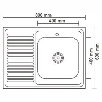 Кухонная мойка Tolero R-118 (черный)