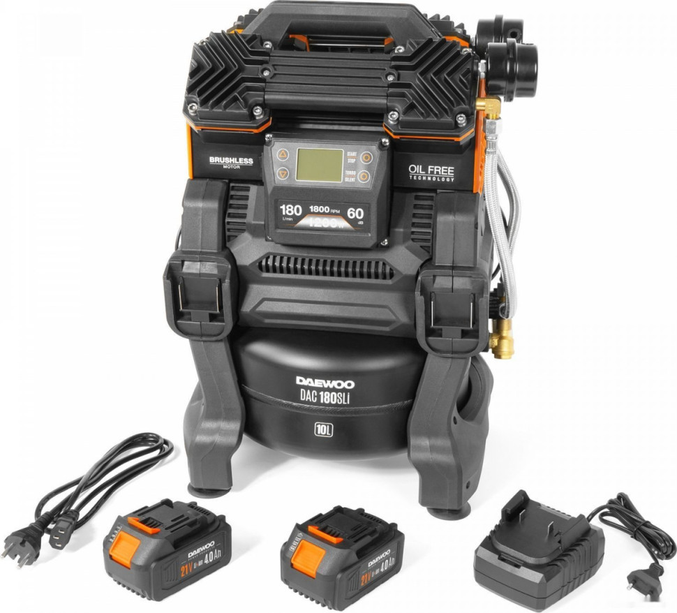 Компрессор Daewoo Power DAC 180S Li (с 2-мя АКБ)