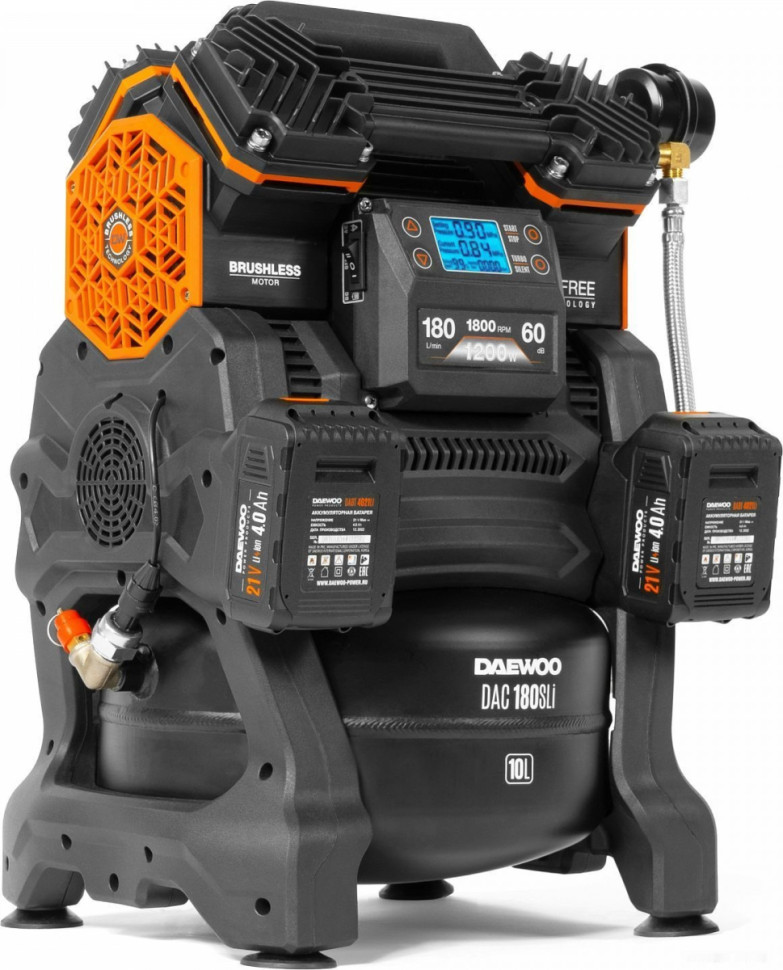 Компрессор Daewoo Power DAC 180S Li (с 2-мя АКБ)