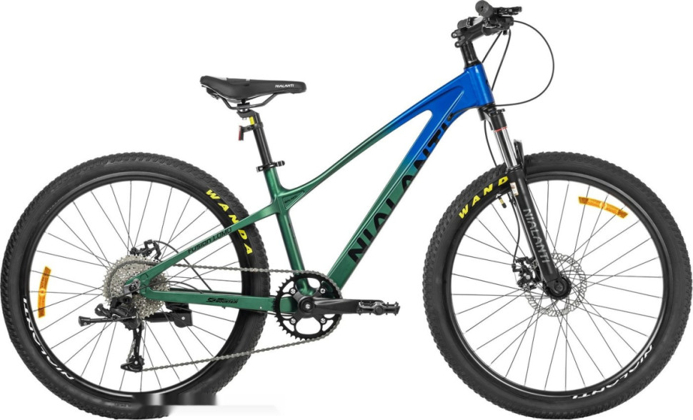Велосипед Nialanti Fusion 1.0 MD 26 2024 (зеленый/синий)