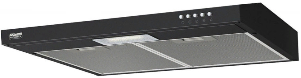Вытяжка Krona Jessica slim 600 push button (черный)