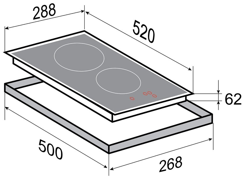 Варочная панель Zigmund & Shtain CN 38.3 W