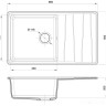 Кухонная мойка GranFest GF-LV-860L (серый) Кухонная мойка GranFest GF-LV-860L (серый)