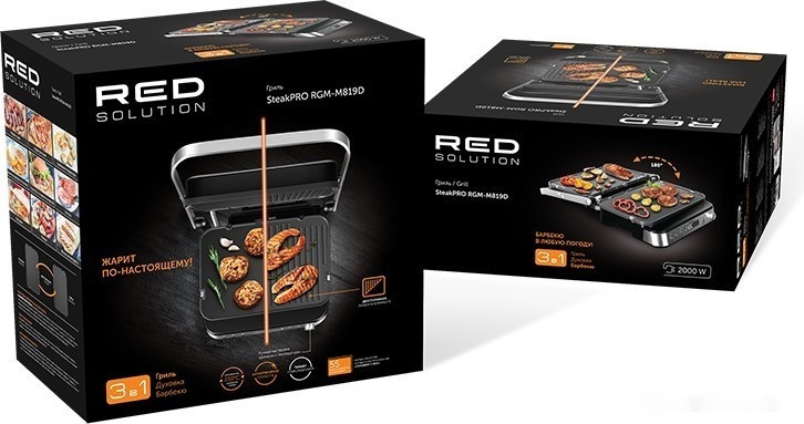 Электрогриль RED Solution SteakPro RGM-M819D Электрогриль RED Solution SteakPro RGM-M819D