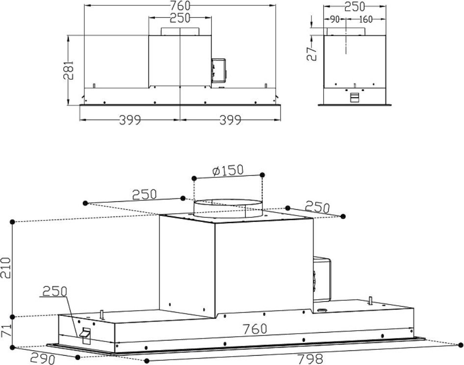 Вытяжка Korting KHI 9099 ICGN Вытяжка Korting KHI 9099 ICGN