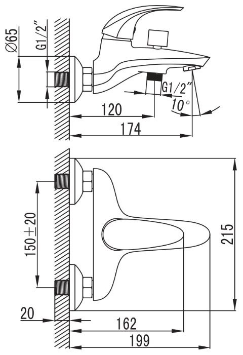 Смеситель IDDIS Leaf LEASB00I02