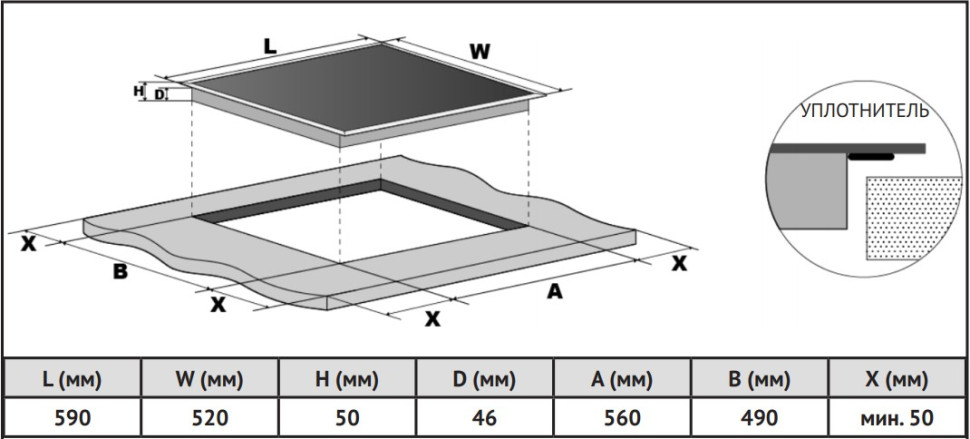Варочная панель Korting HK 6351 B3 Варочная панель Korting HK 6351 B3