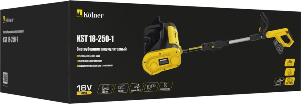 Снегоуборщик Kolner KST 18-250-1 (с 1-им АКБ) Снегоуборщик Kolner KST 18-250-1 (с 1-им АКБ)