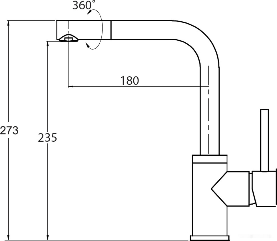Смеситель AquaSanita Forte 5553 001 chrome