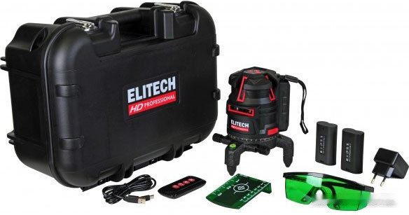 Лазерный нивелир Elitech HD Professional HD LN 5D Green 204734 Лазерный нивелир Elitech HD Professional HD LN 5D Green 204734