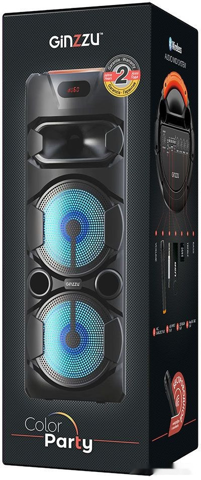 Колонка для вечеринок Ginzzu GM-237 Колонка для вечеринок Ginzzu GM-237