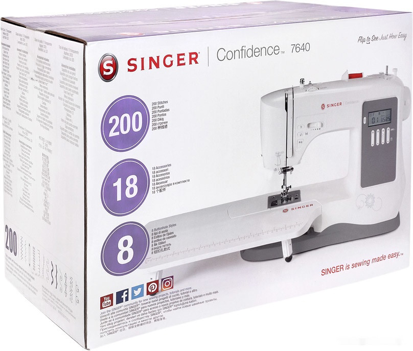 Электронная швейная машина Singer Confidence 7640 Электронная швейная машина Singer Confidence 7640