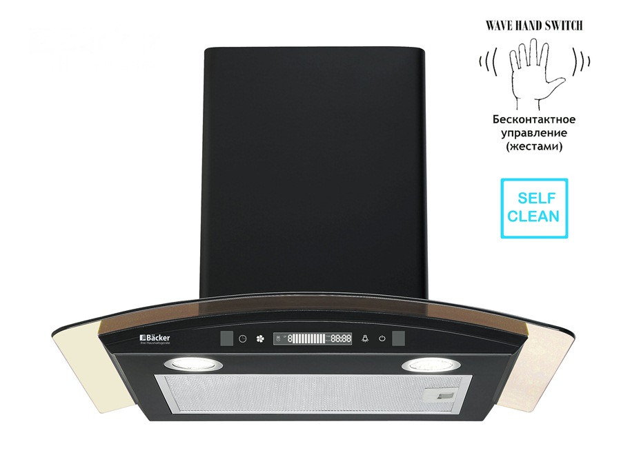 Вытяжка Backer QD60E-MC Black 12K